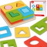 TOOKY TOY Montessori Puzzles Shapes and Colours FSC