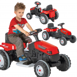 WOOPIE Duży traktor na akumulator czerwony