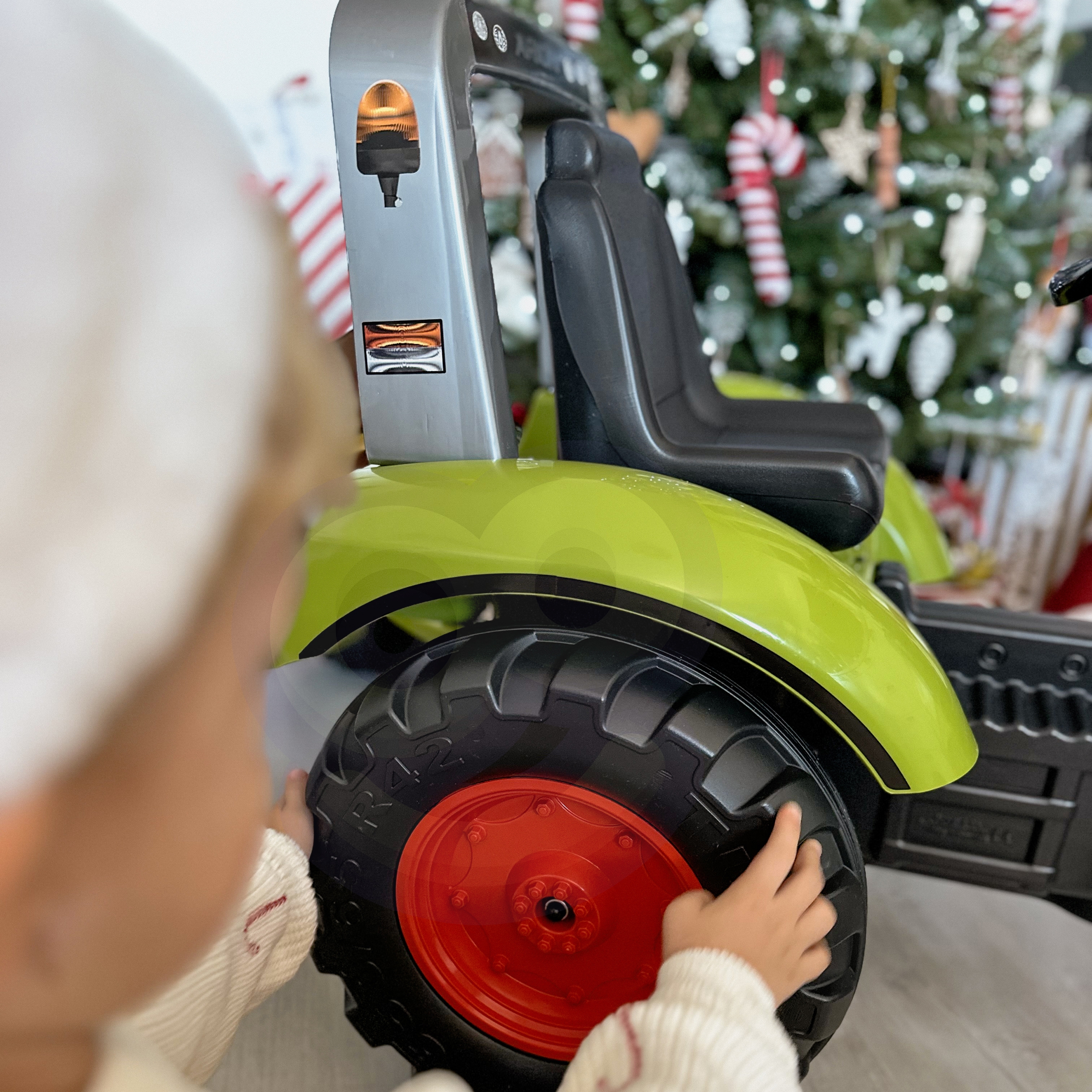 Traktor na pedały claas duży z przyczepką od 3 lat