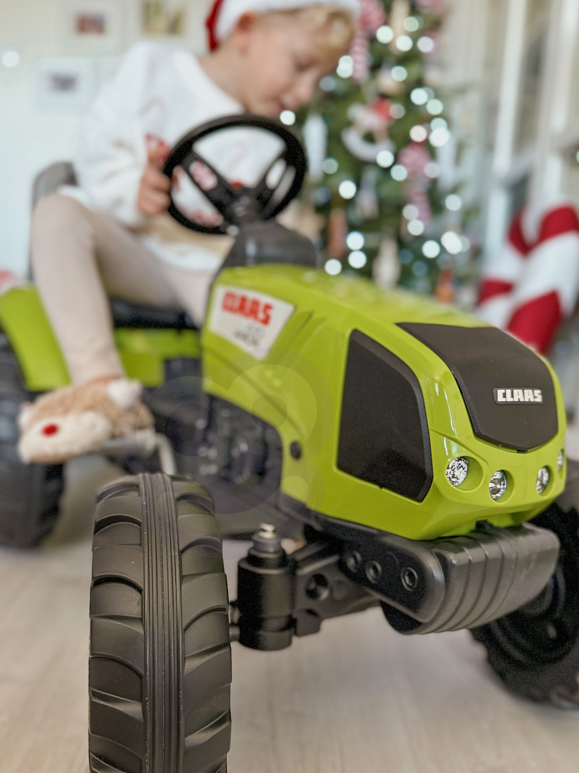 Traktor na pedały claas duży z przyczepką od 3 lat