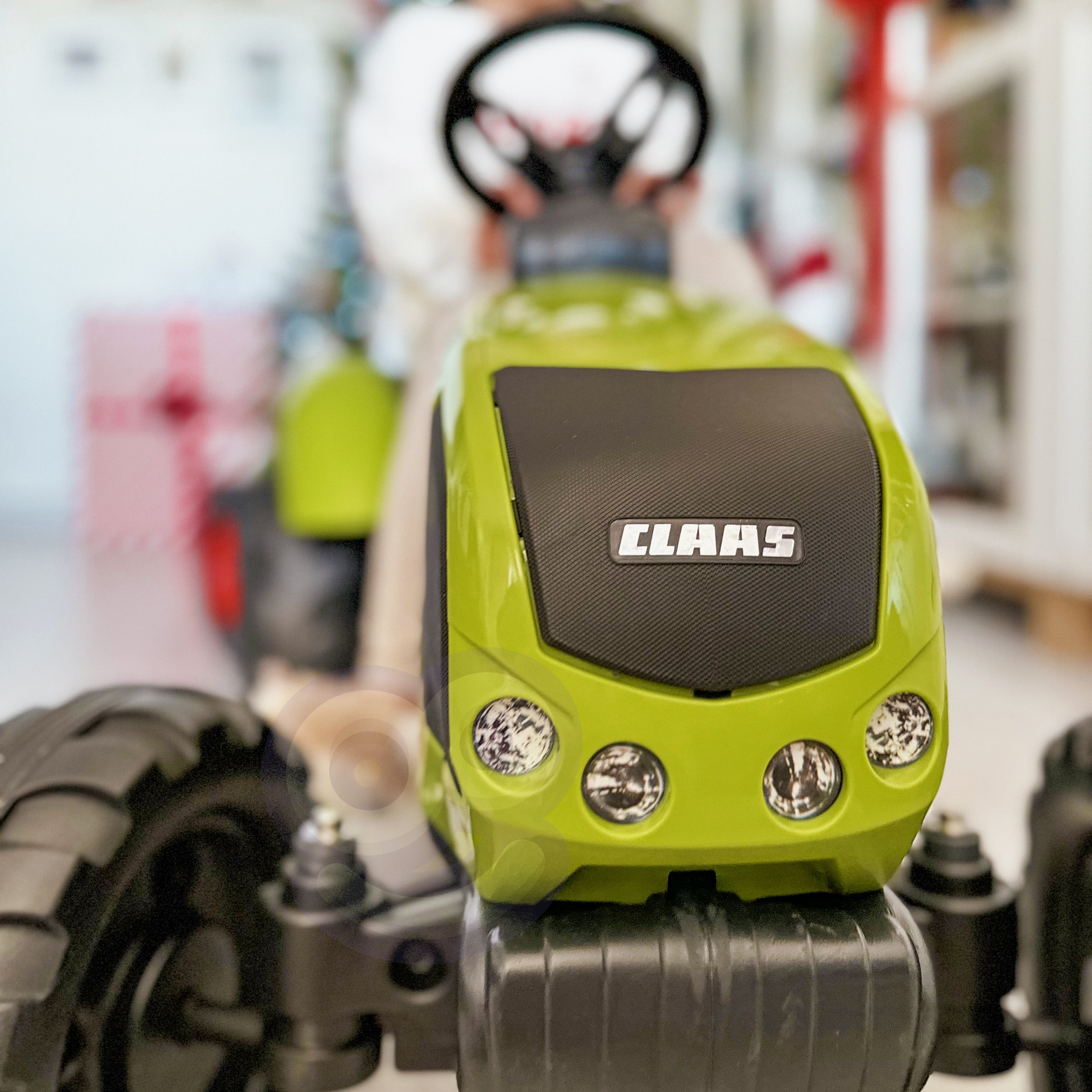 Traktor na pedały claas duży z przyczepką od 3 lat