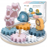 Viga PolarB Wooden Toothed Wheels with Animals