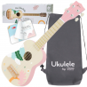 CLASSIC WORLD Wooden Ukulele Guitar for Children Pink