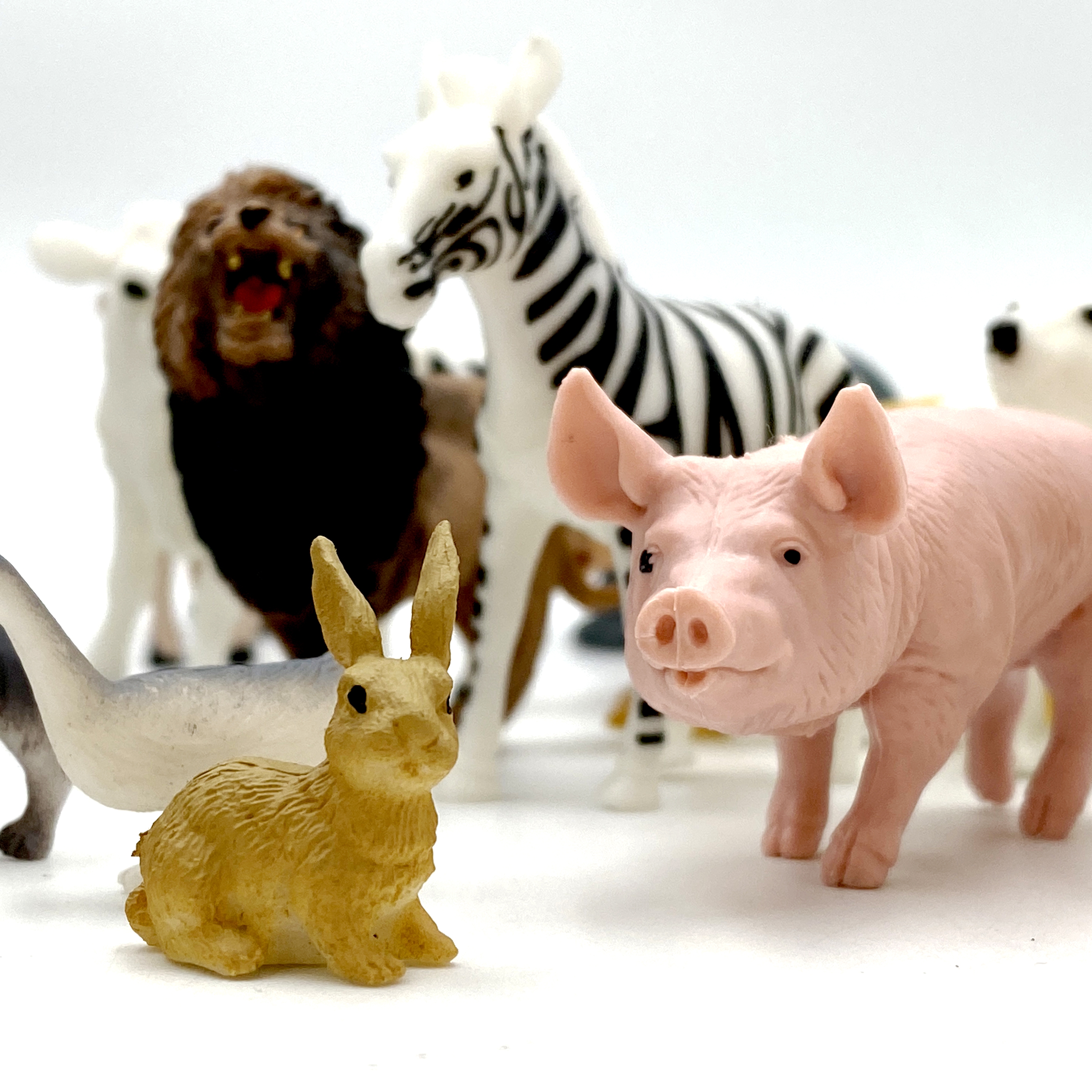 Zestaw figurki zwierzęta xxl 58 szt.