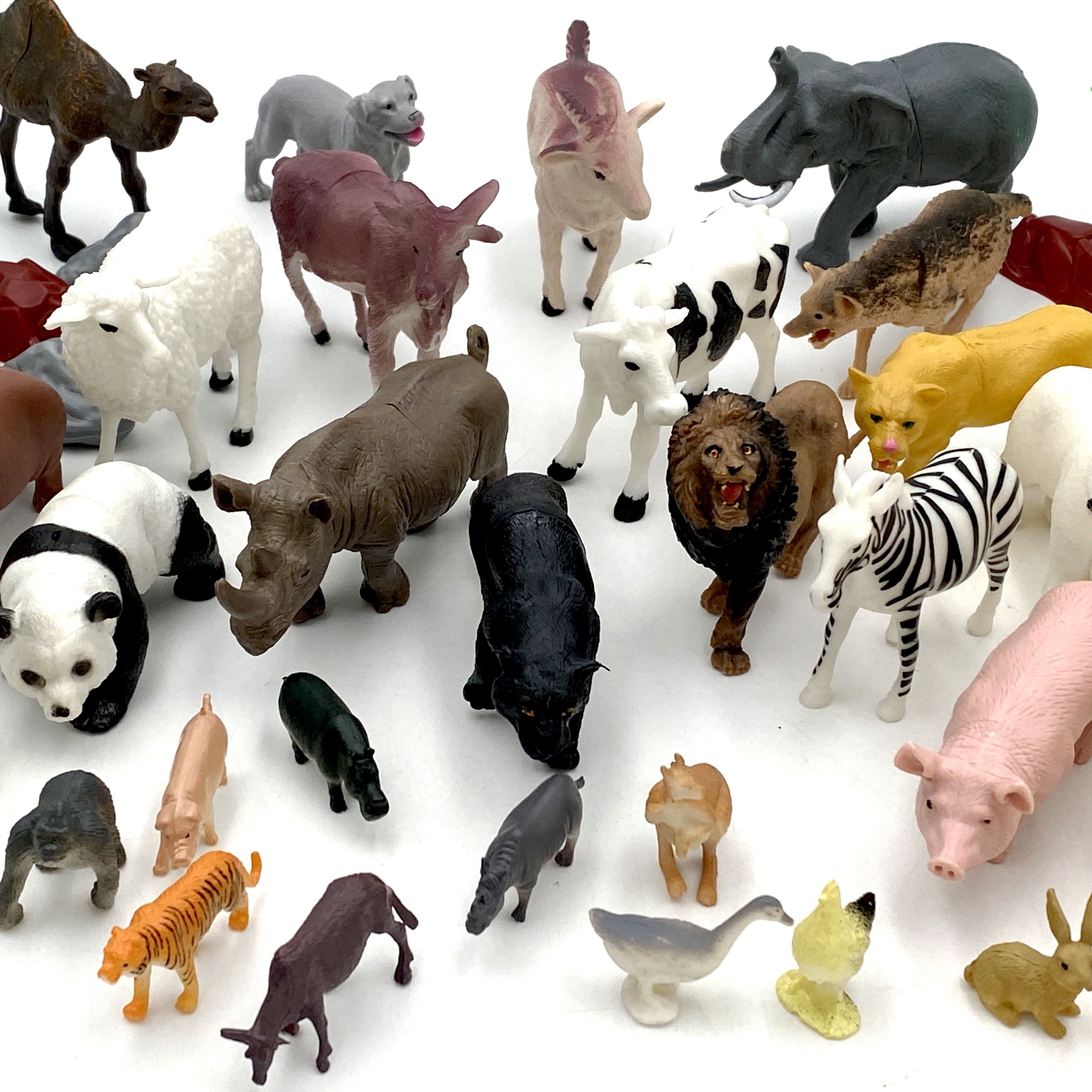 Zestaw figurki zwierzęta xxl 58 szt.