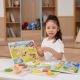 VIGA Drewniane Puzzle Układanka Montessori 2w1 Figurki Farma