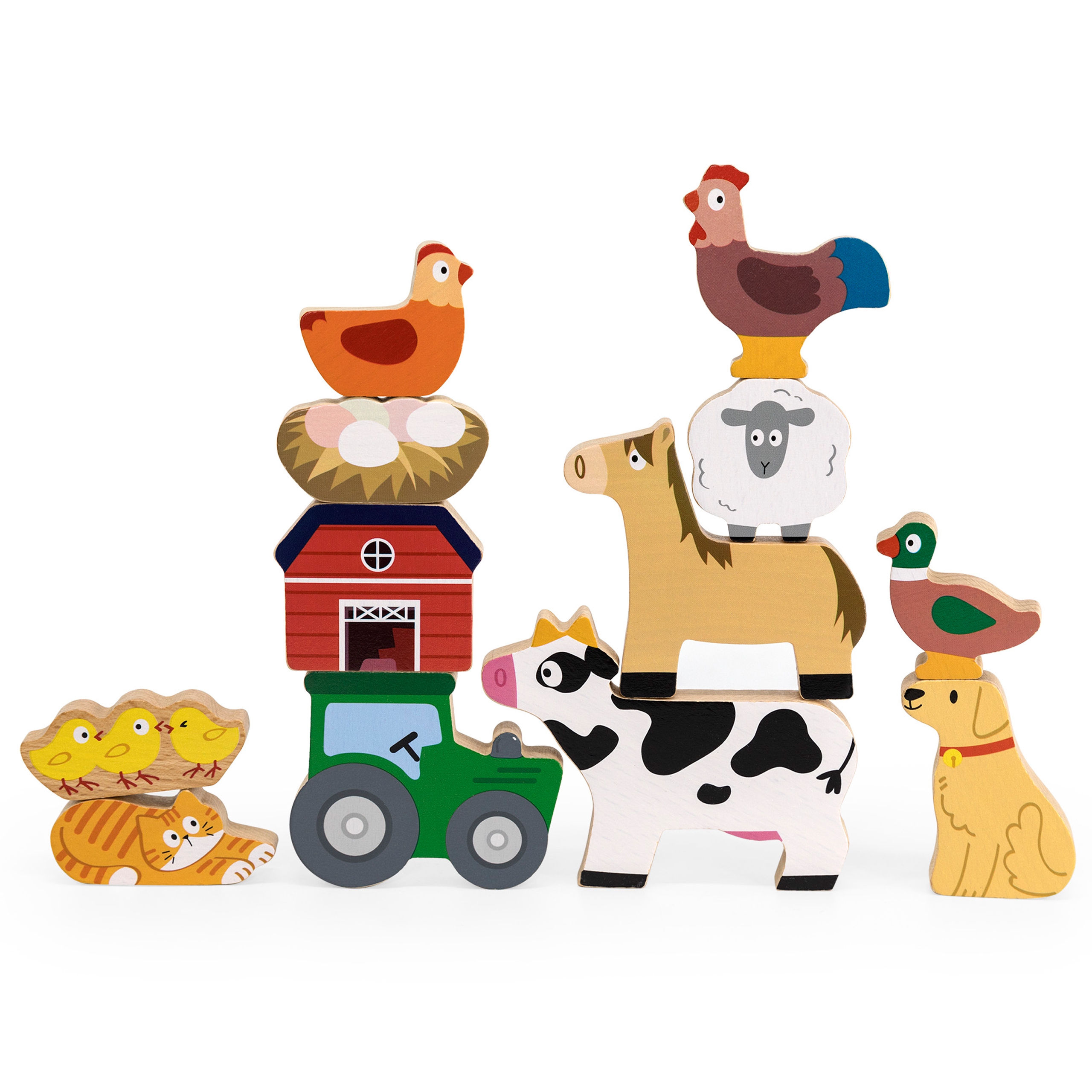 Układanka w stosy farma zwierzęta