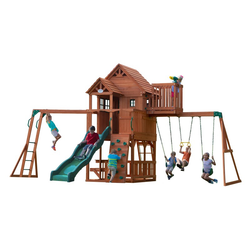 Drewniany fort skyfort ii