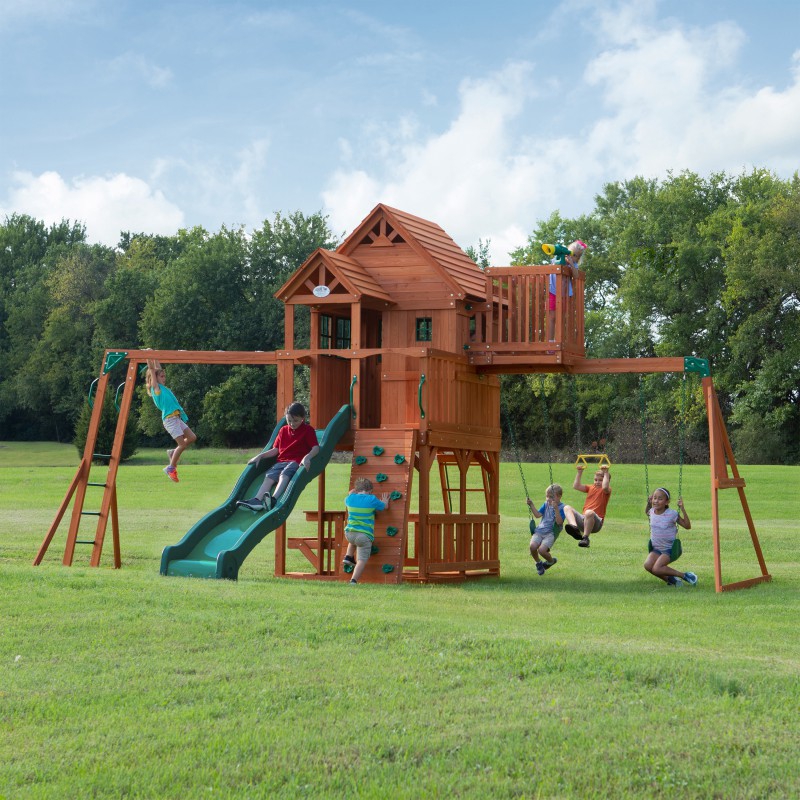 Drewniany fort skyfort ii