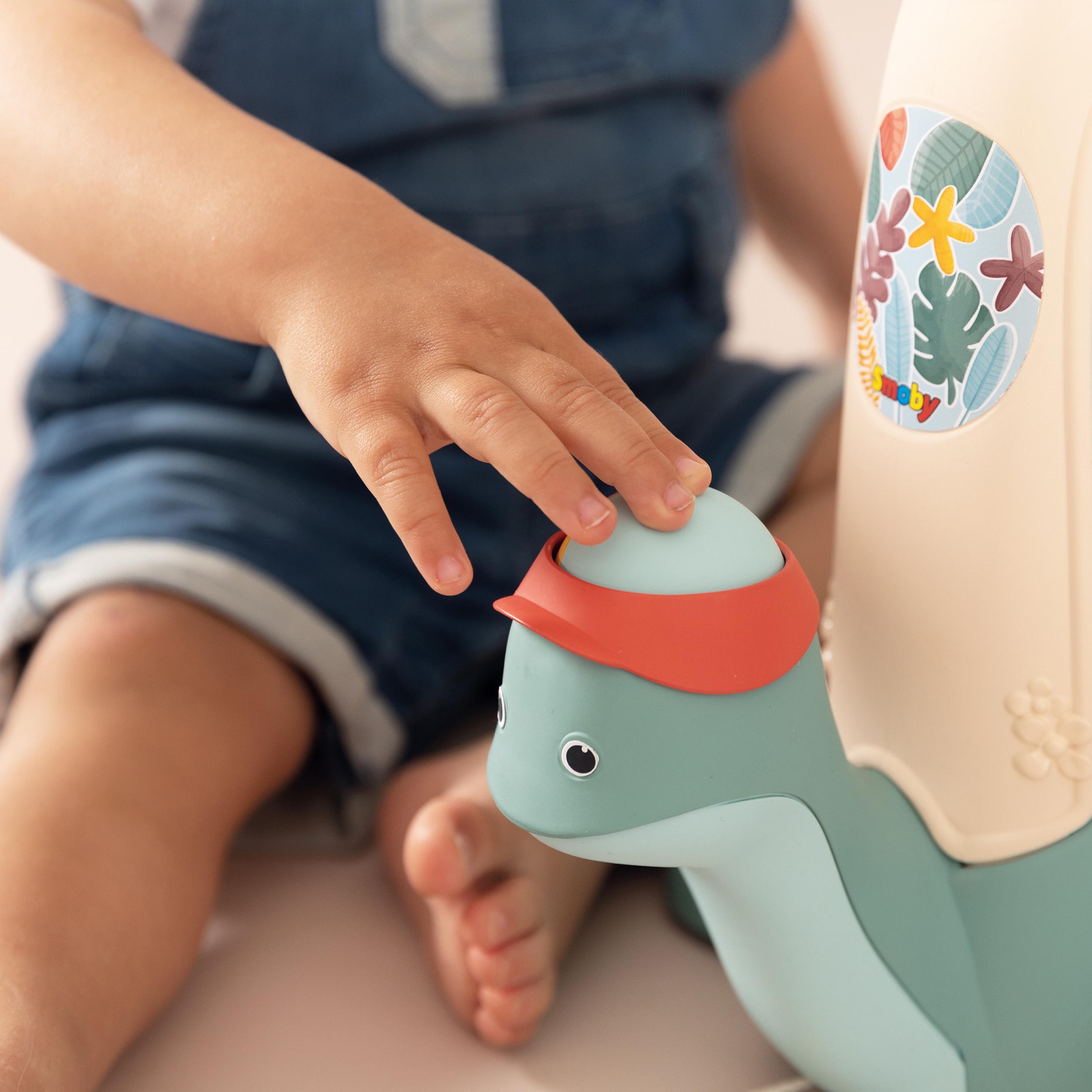 Little żółw do ciągnięcia ze zjeżdżalnią dla piłeczek 12m+