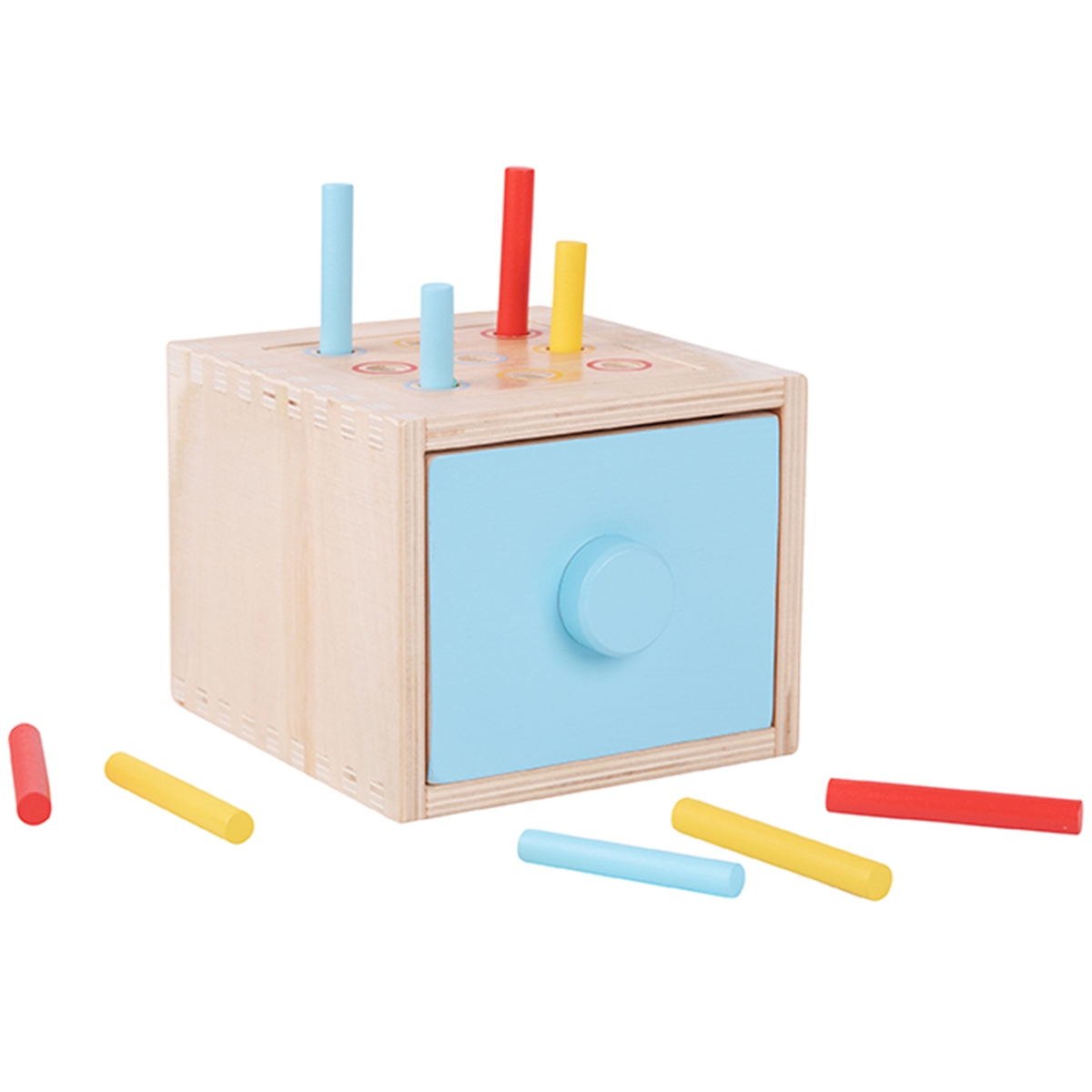 Drewniana szuflada edukacyjna sorter montessori
