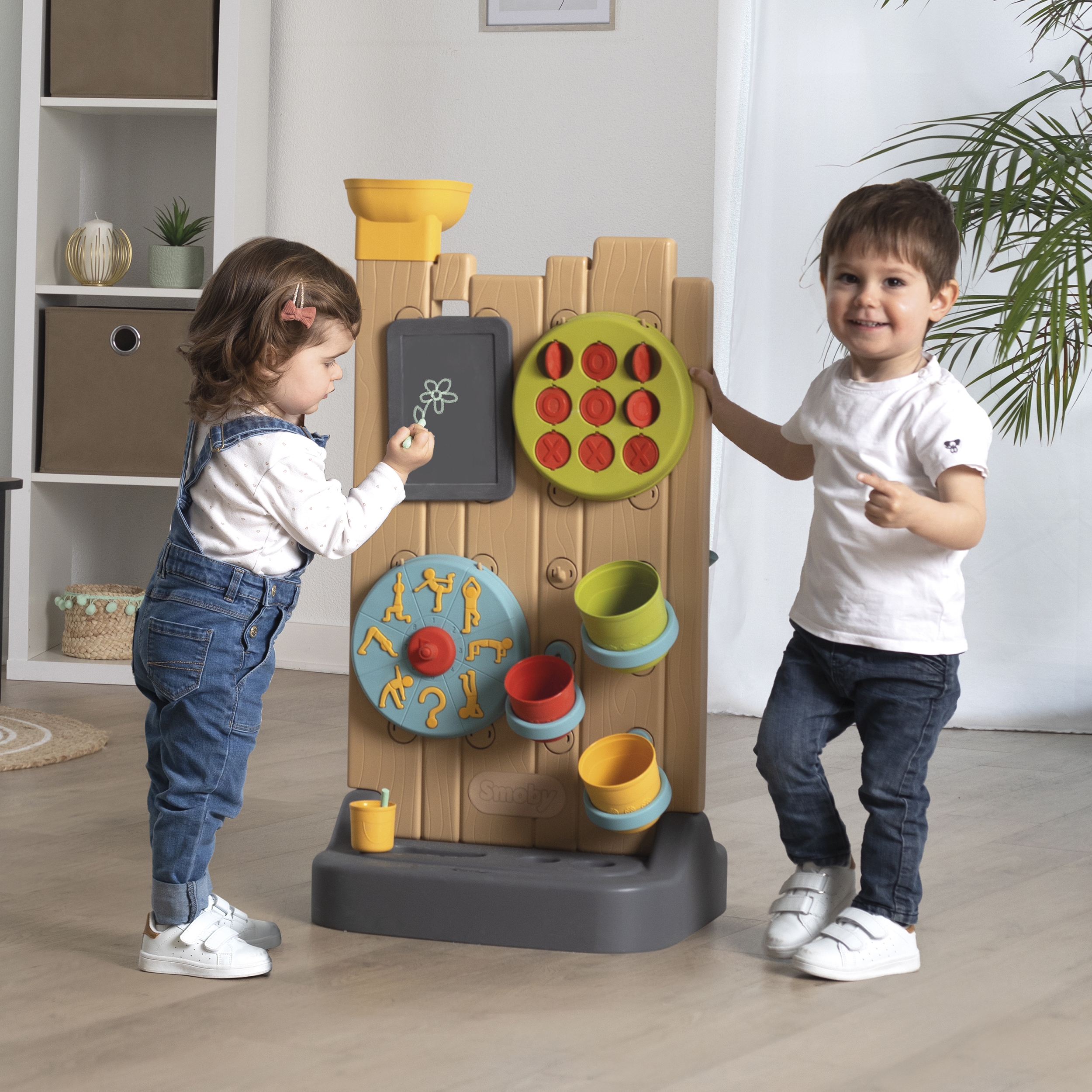 Ścianka aktywności dwustronna - tablica manipulacyjna montessori