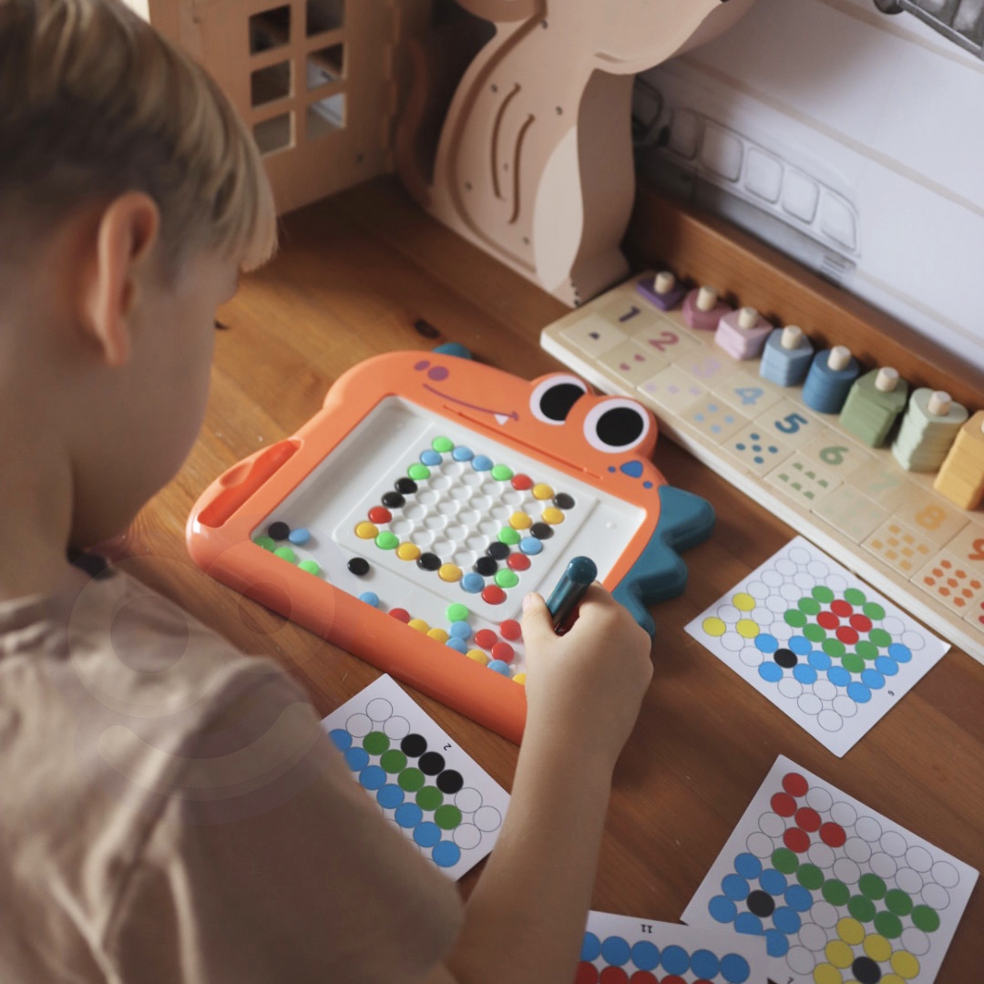 WOOPIE Tablica Magnetyczna dla Dzieci Montessori MagPad Dinozaur