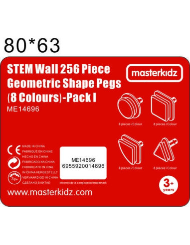 MASTERKIDZ Geometryczne Elementy 8 Kolorów