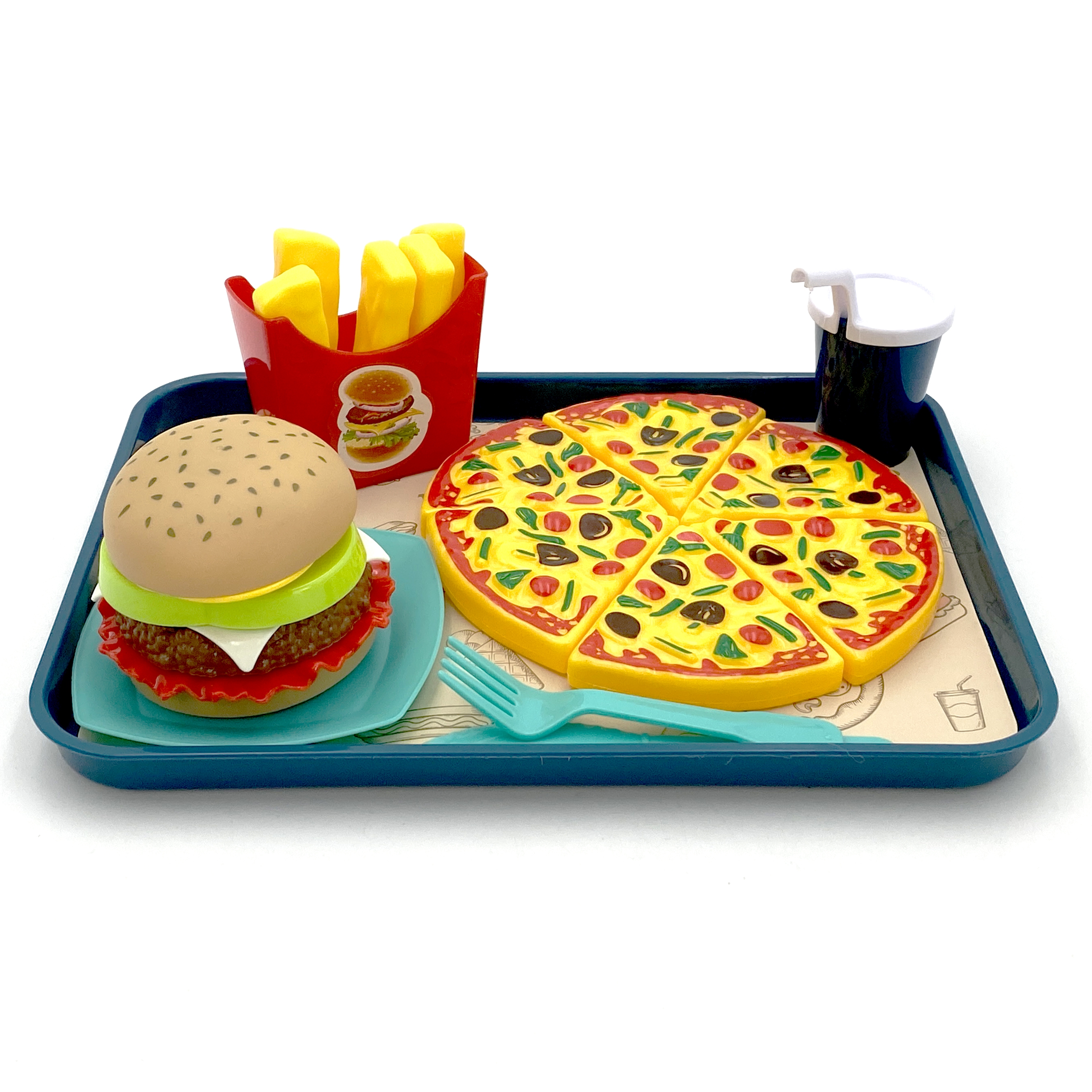 Zestaw do krojenia układania jedzenie fast food 36 el.