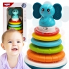 WOOPIE BABY Pyramid Tower Interactive Elephant with Rings Rattle