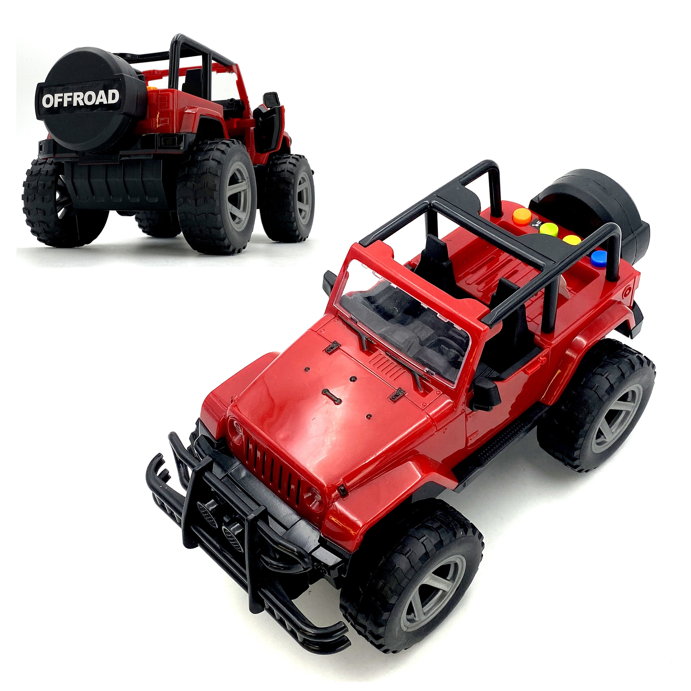 Jeep auto samochód terenowy z dźwiękiem i światłem