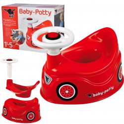 BIG Potty New Bobby Car Red with Steering Wheel