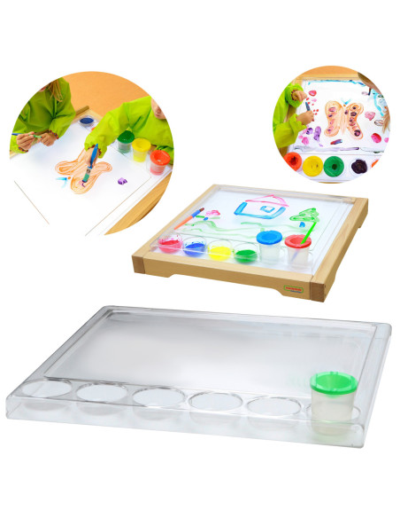 MASTERKIDZ Kwadratowa Taca do Malowania