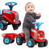 FALK Tractor GO Red with Trailer from 1 Year