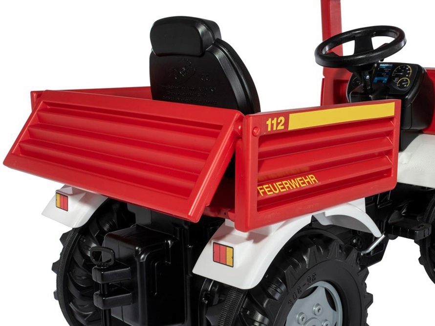 Unimog mercedes benz samochód na pedały straż + kogut