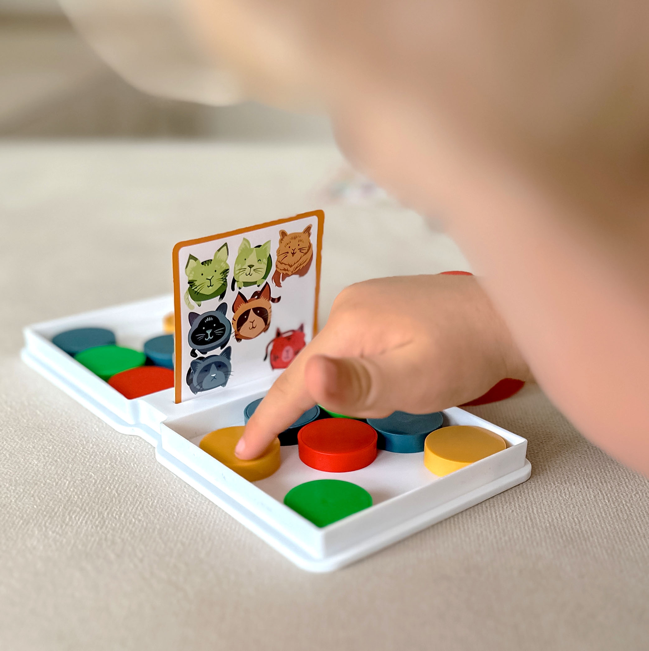 Gra logiczna układanka wzorów puck puzzle 3+