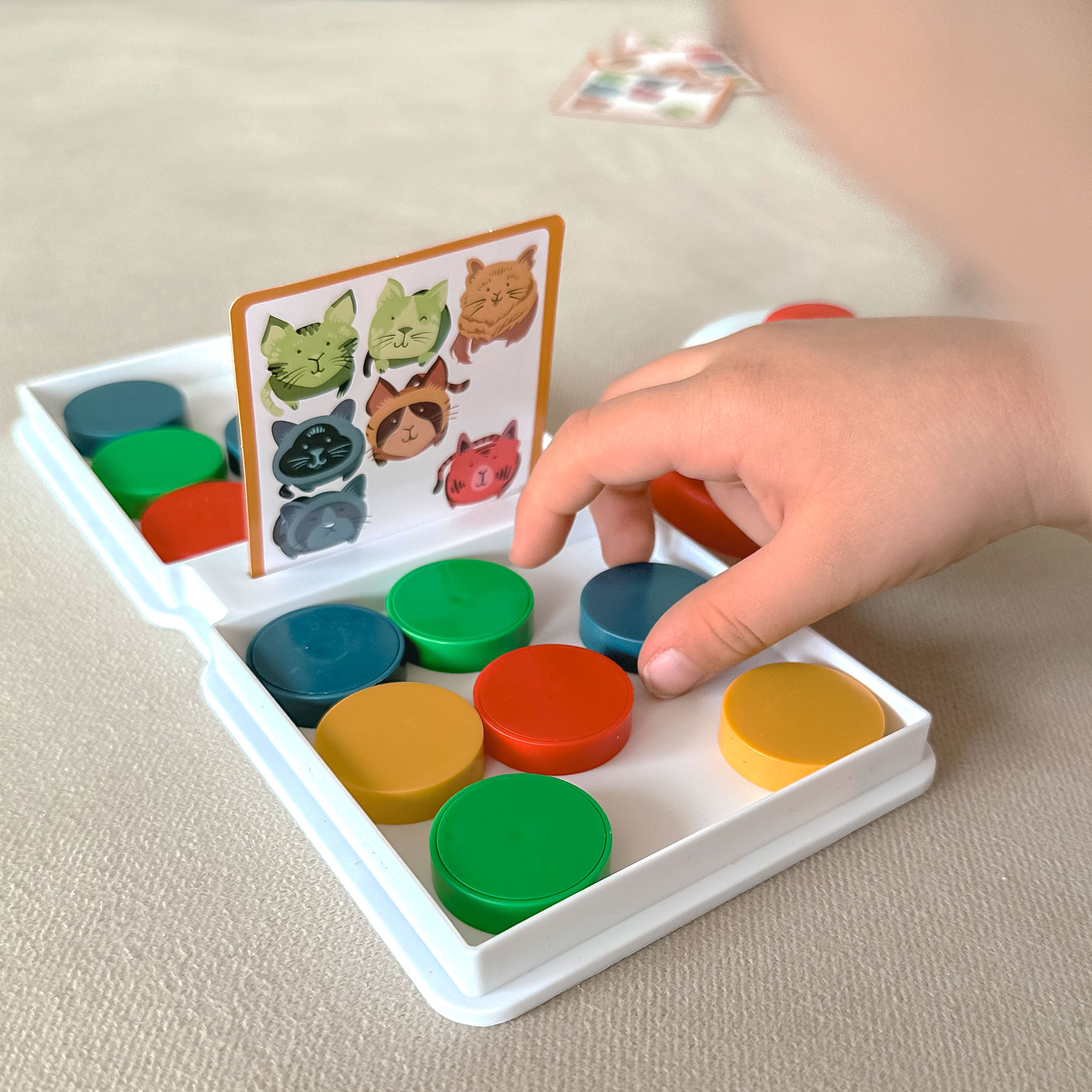 Gra logiczna układanka wzorów puck puzzle 3+