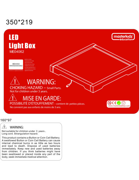 MASTERKIDZ Panel Skrzynia LED Sensoryczna