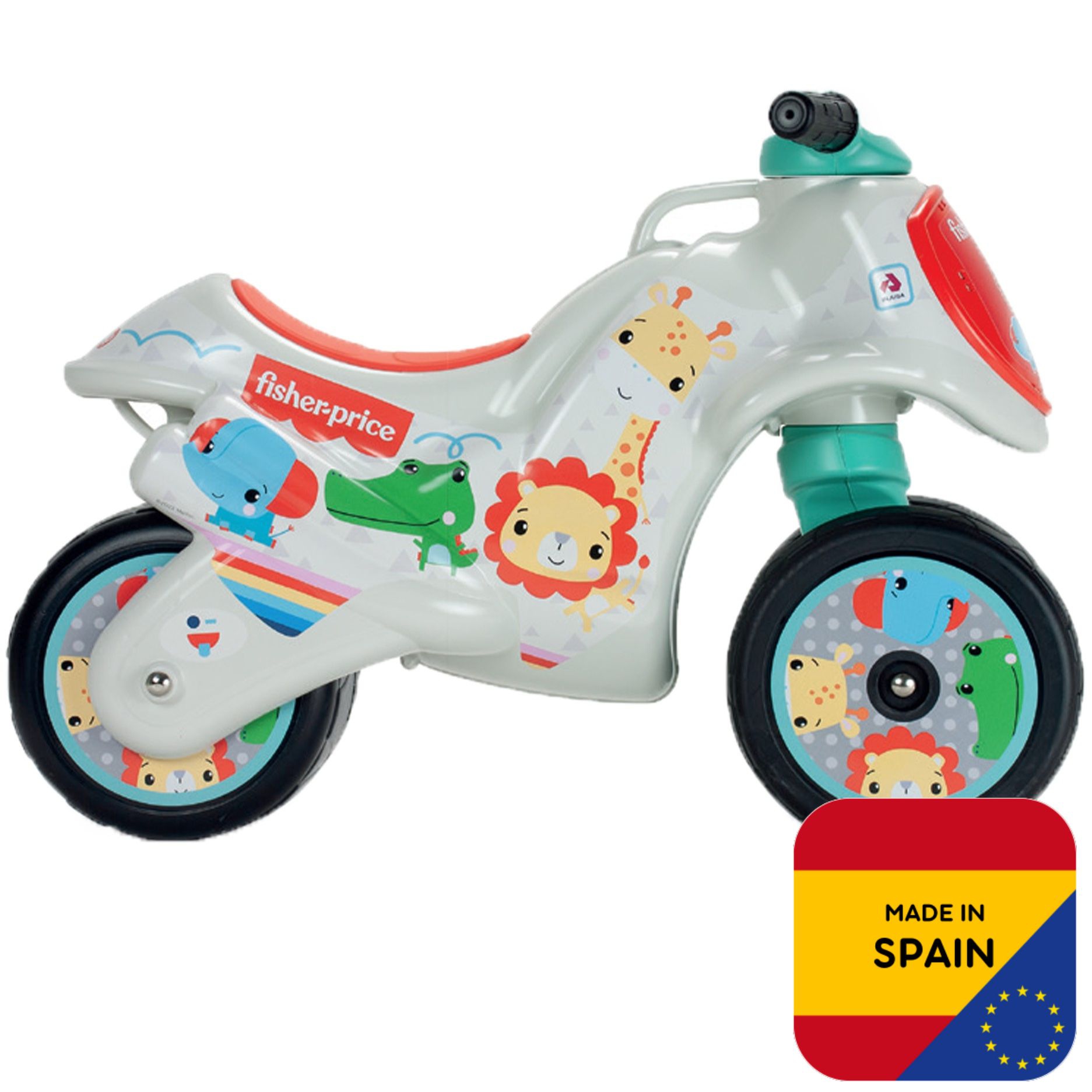 Jeździk trzykołowy fisher-price dla dzieci kolorowy