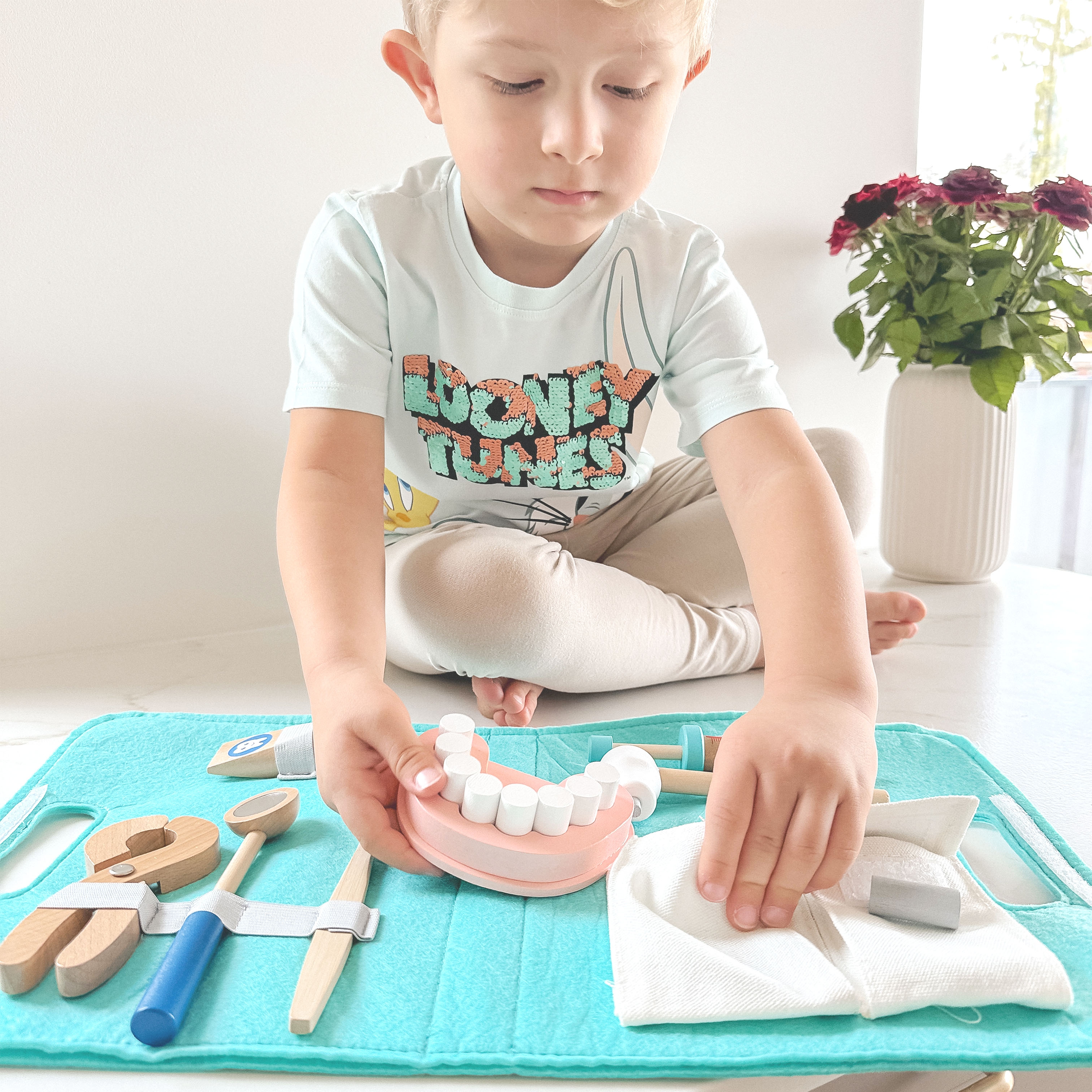 Zestaw małego dentysty walizka lekarza 19 el. fsc
