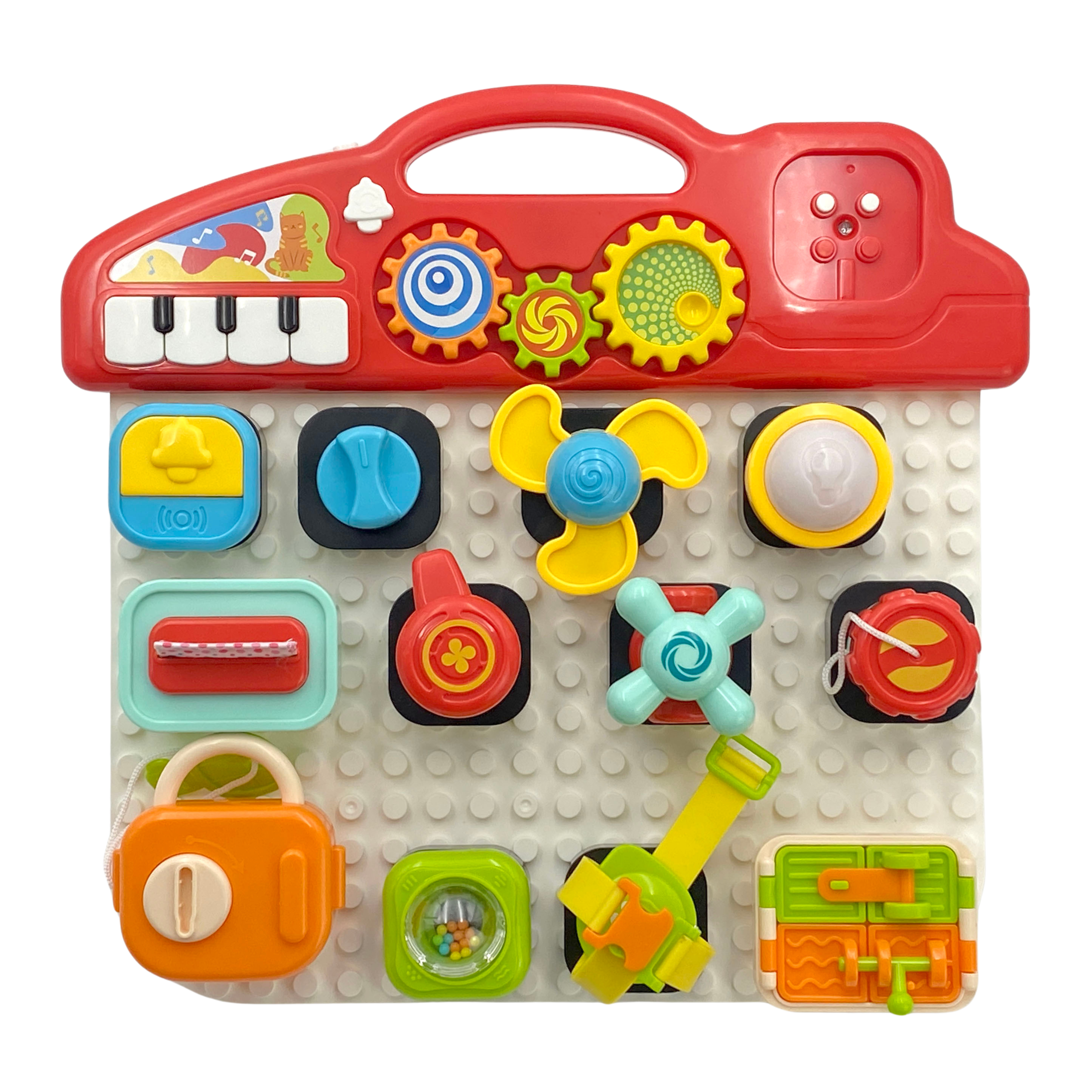 Montessori tablica manipulacyjna kolorowy panel aktywności