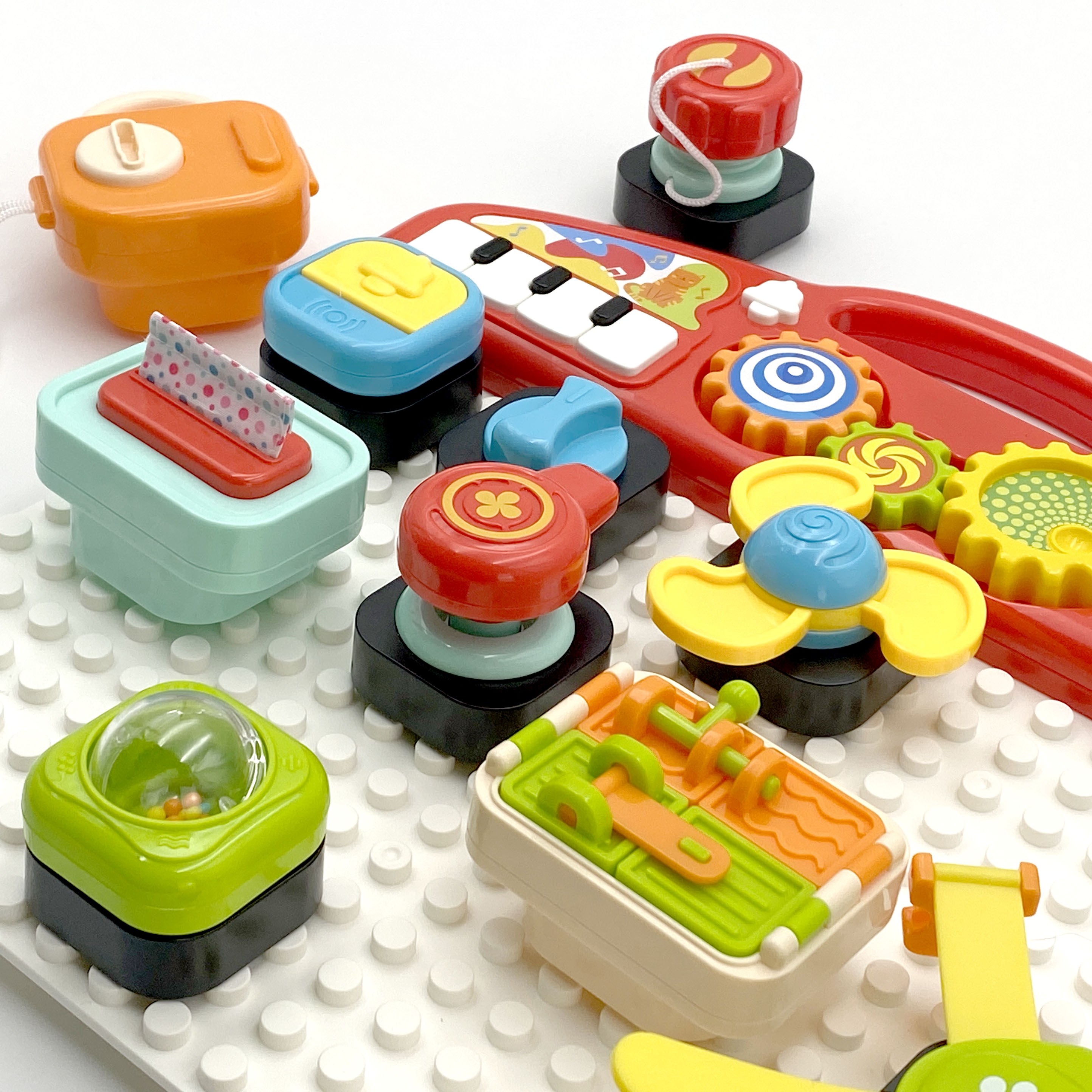 Montessori tablica manipulacyjna kolorowy panel aktywności
