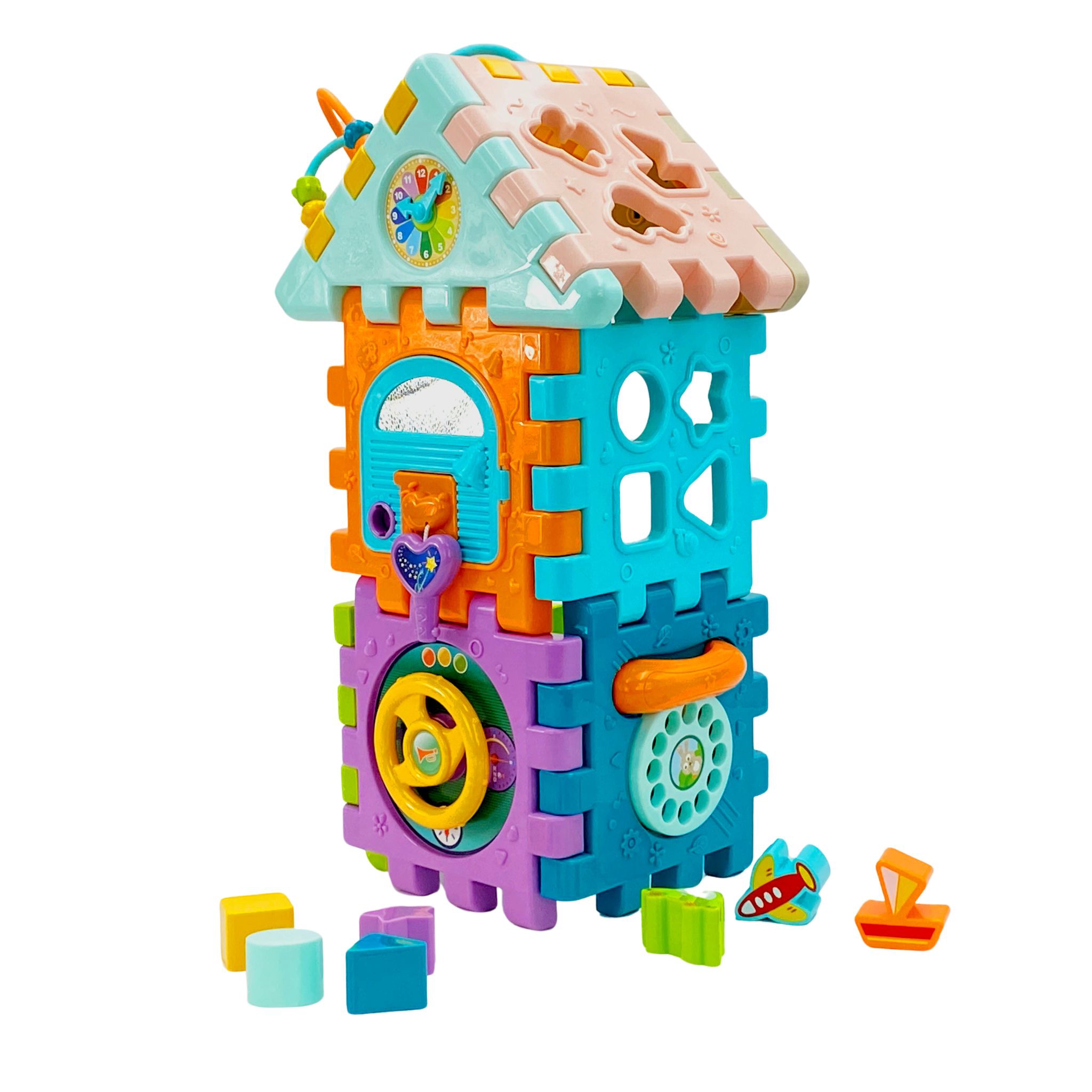 Wielofunkcyjny domek aktywności montessori 9w1 - 18m+