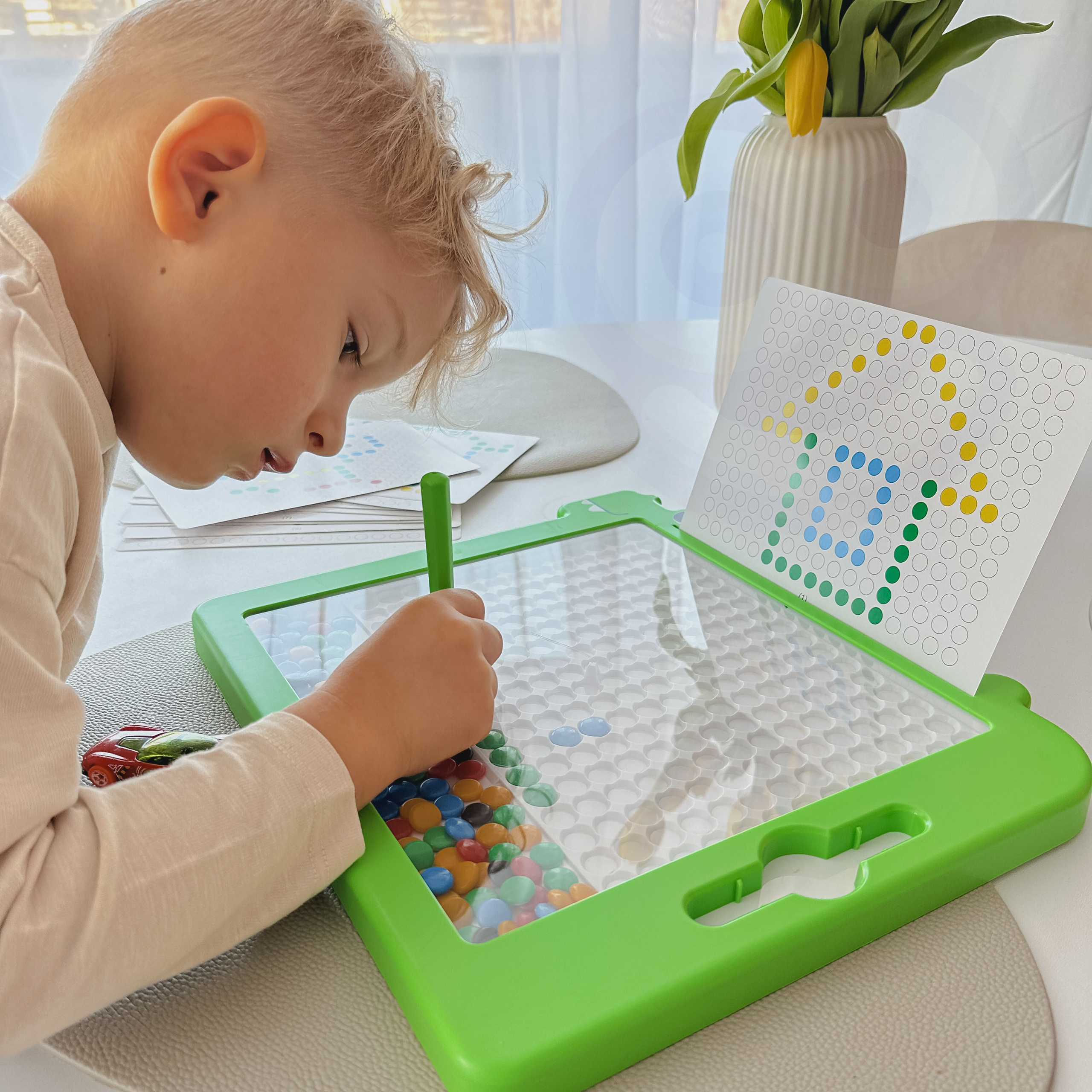 WOOPIE Tablica Magnetyczna dla Dzieci Montessori MagPad Dinozaur