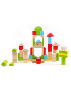 CLASSIC WORLD Drewniane Klocki Dla Dzieci 2