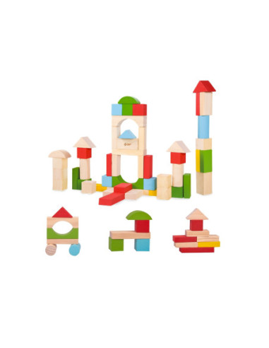 CLASSIC WORLD Drewniane Klocki Dla Dzieci