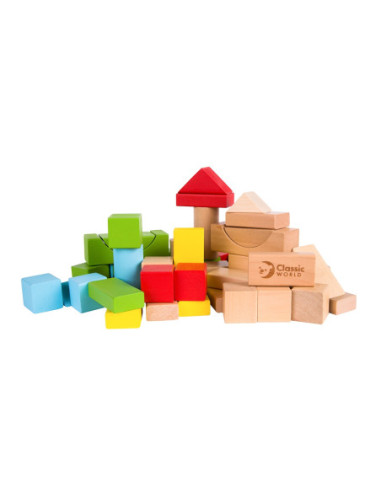 CLASSIC WORLD Drewniane Klocki Dla Dzieci
