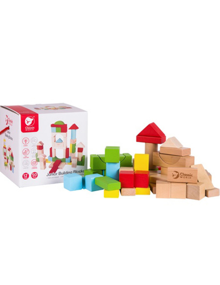 CLASSIC WORLD Drewniane Klocki Dla Dzieci
