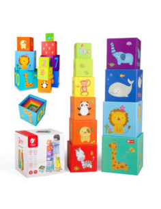 CLASSIC WORLD Kartonowa Układanka Klocki Edukacyjne