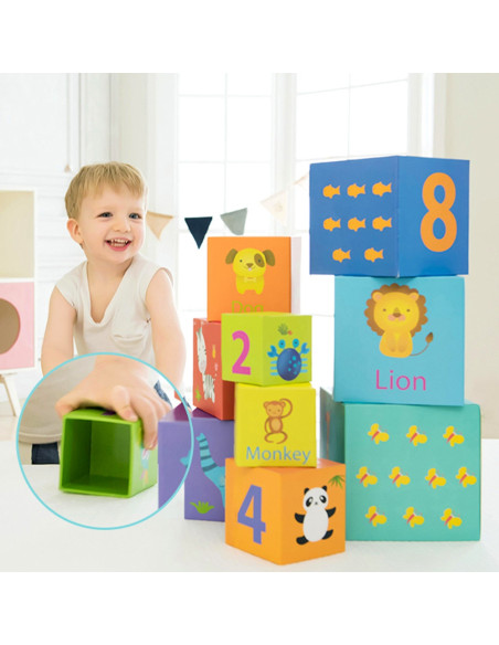 CLASSIC WORLD Kartonowa Układanka Klocki Edukacyjne