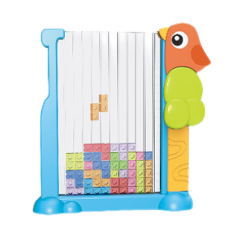 Gra edukacyjna tetris kolorowe klocki