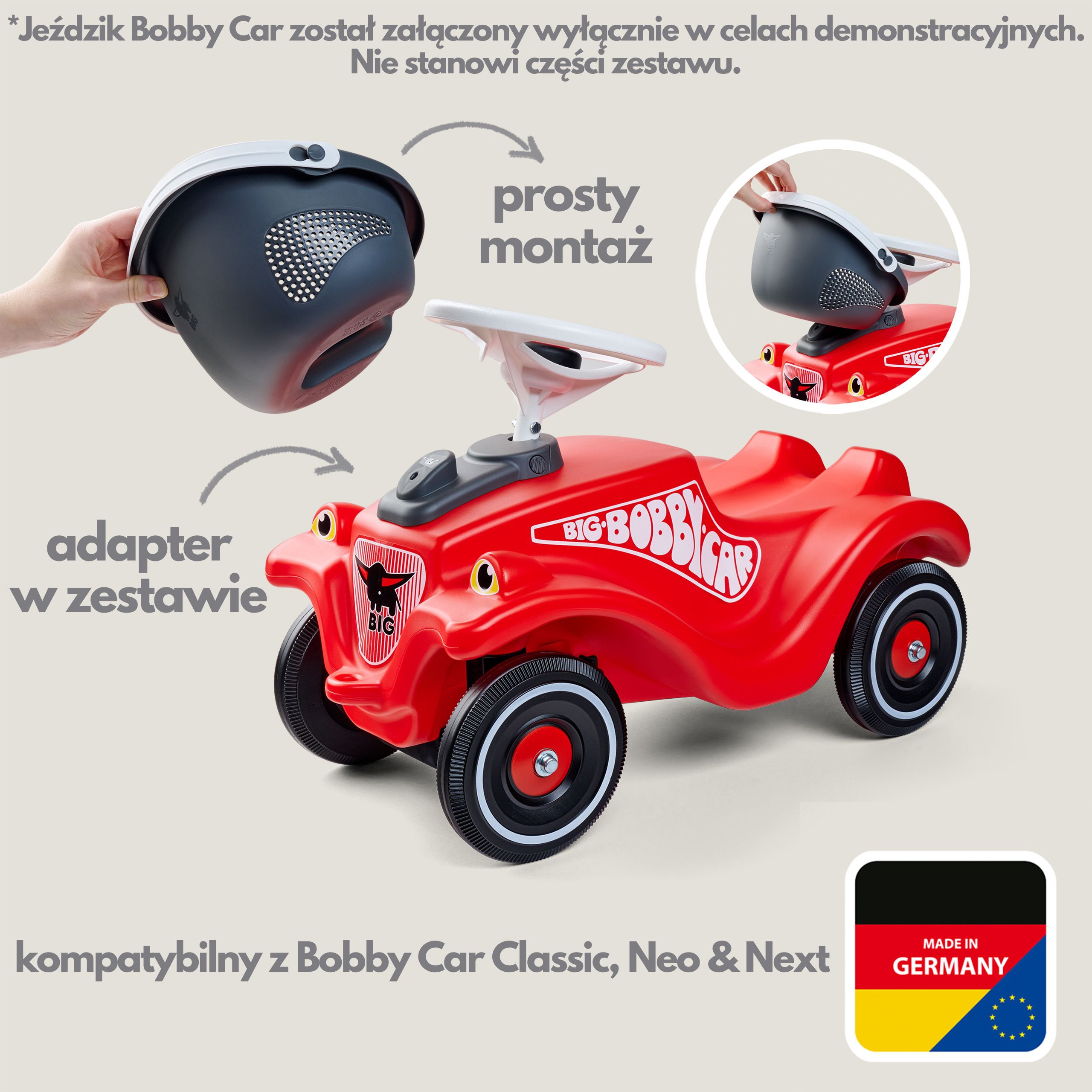 Koszyk do jeździków bobby car