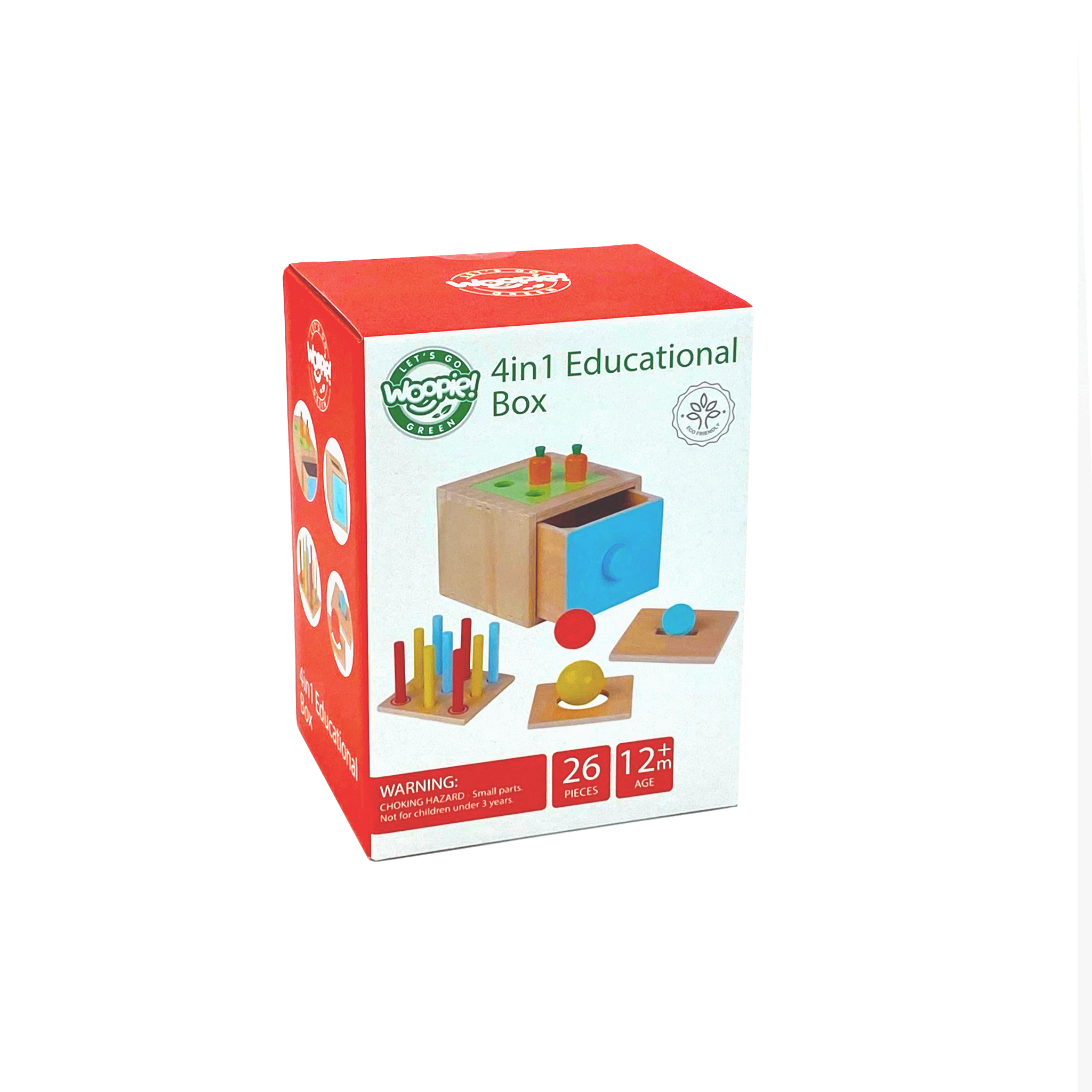 Drewniana szuflada edukacyjna sorter montessori