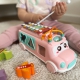 WOOPIE BABY Samochodzik Muzyczny Sorter z Cymbałkami Różowy