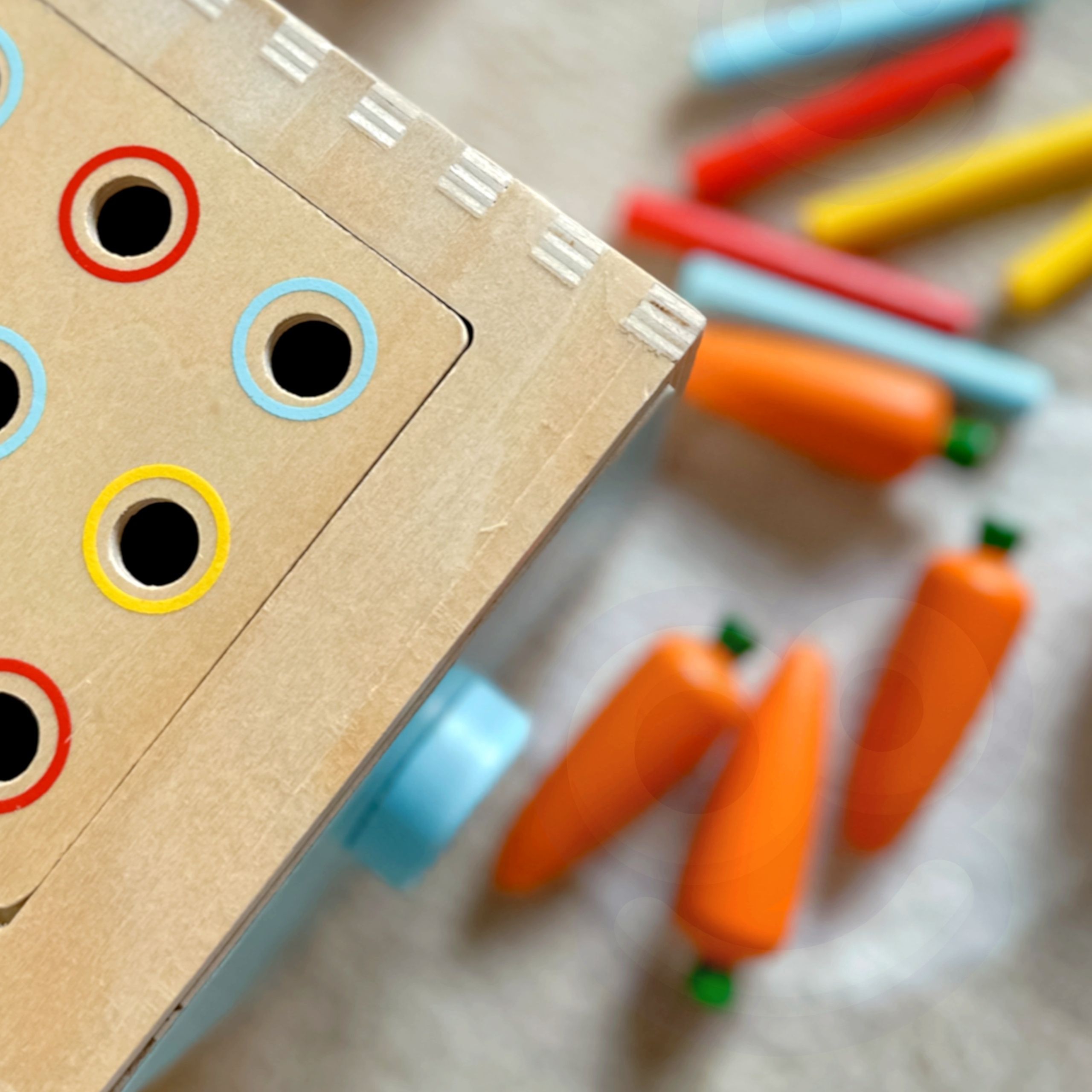 WOOPIE GREEN Drewniana Szuflada Edukacyjna Sorter Montessori