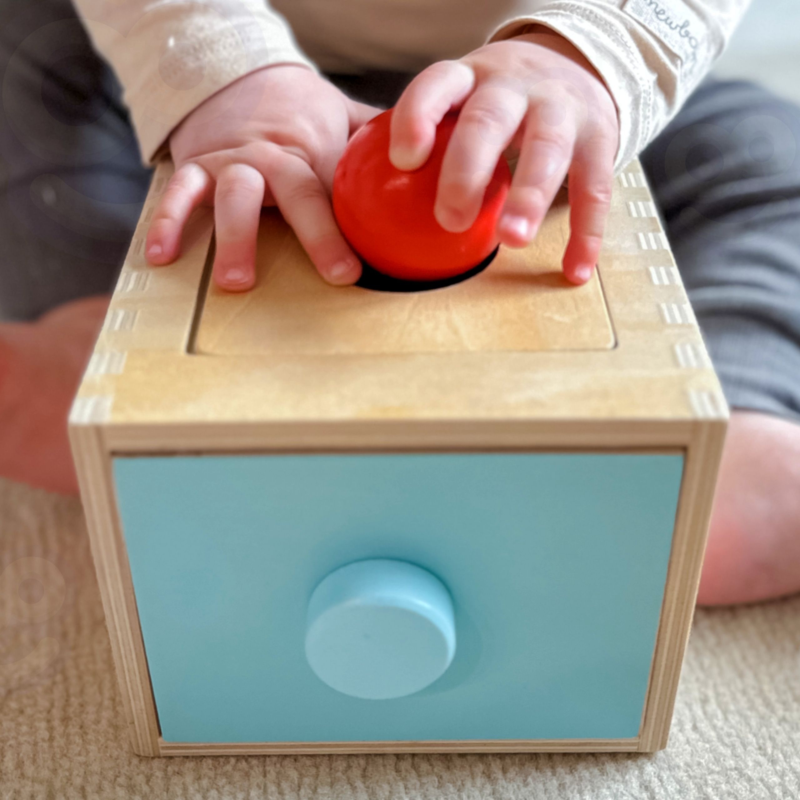 WOOPIE GREEN Drewniana Szuflada Edukacyjna Sorter Montessori