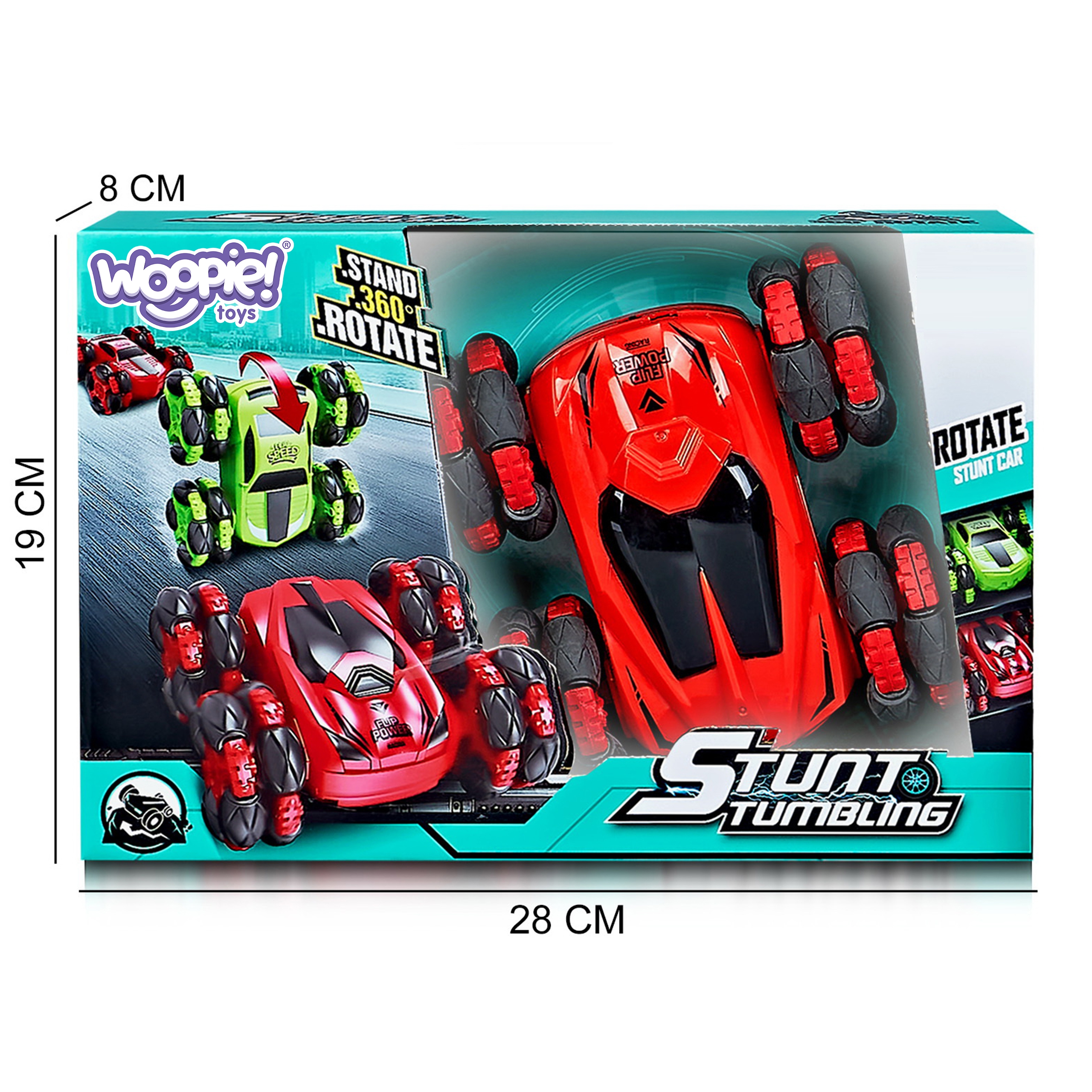 Zdalnie sterowane auto rc akrobata rotacja 360 z pilotem 2,4 ghz