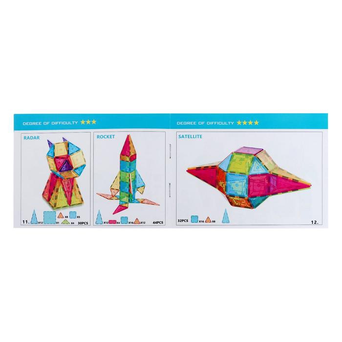 Magnetyczne klocki konstrukcyjne montessori 3d