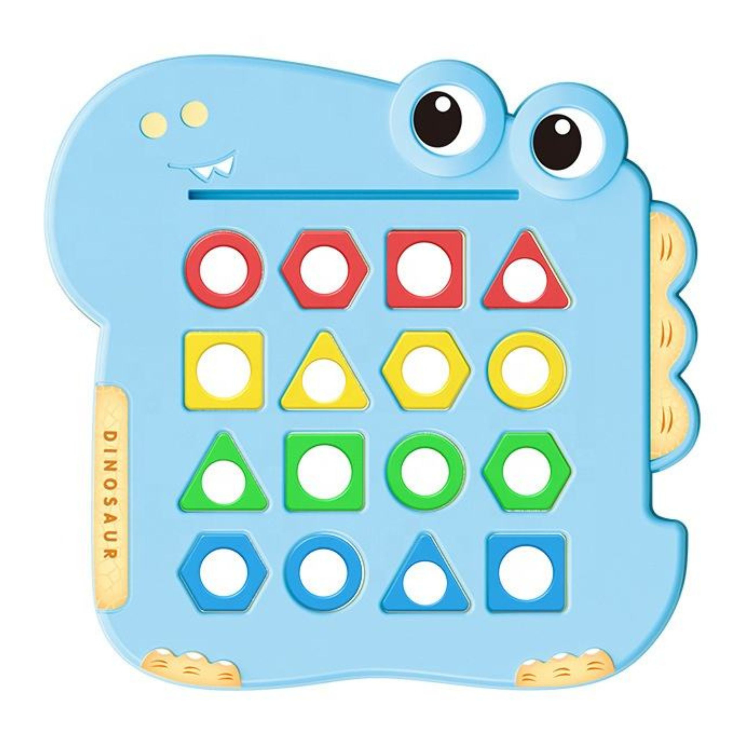 Układanka montessori dinozaur gra zręcznościowa dopasuj kształty