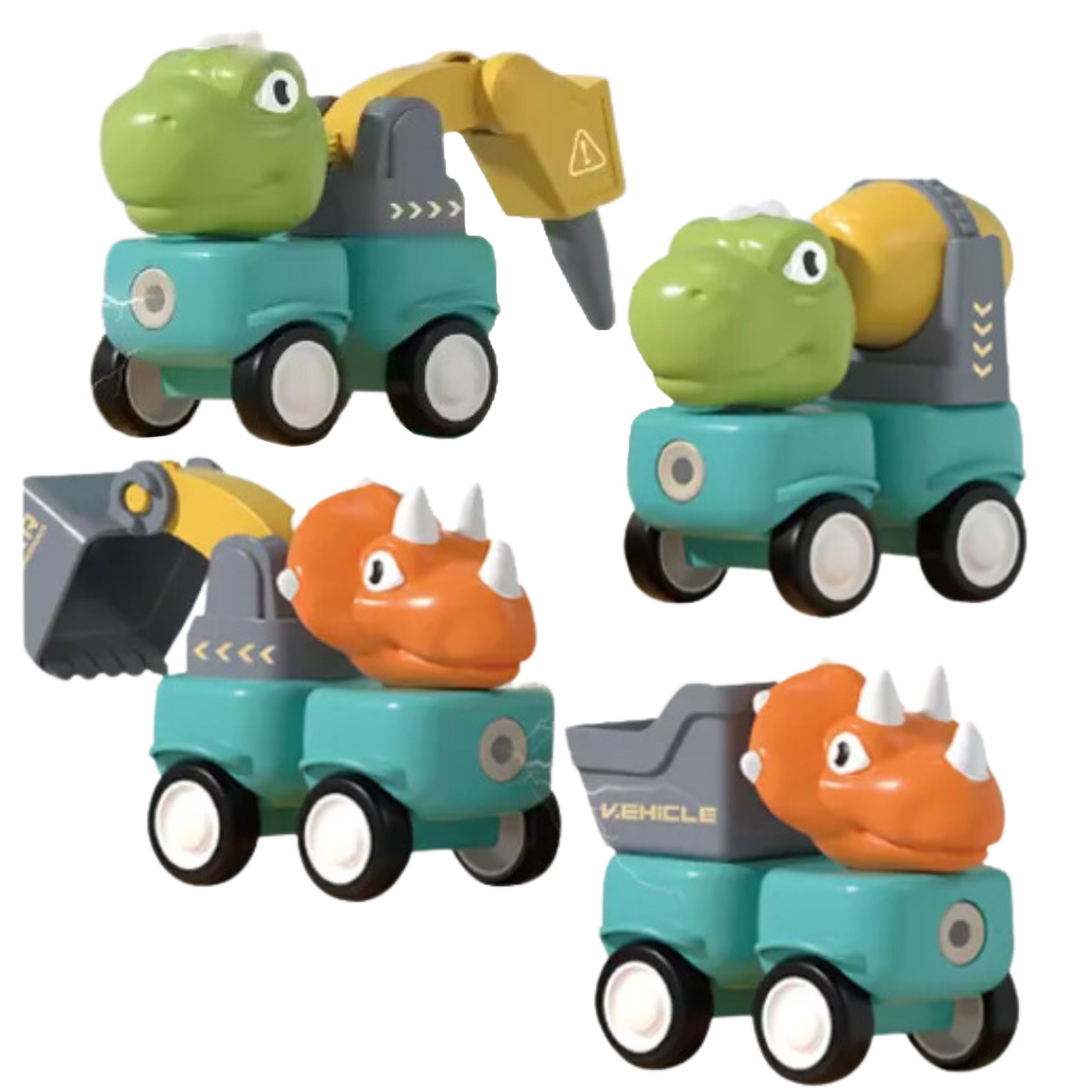 Klocki magnetyczne dinozaury konstrukcyjne 84 el.